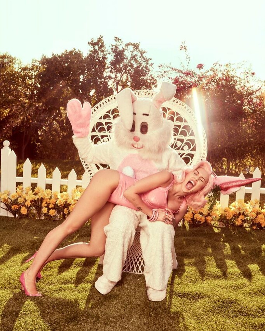 Happy easter sexy bunny masturbate