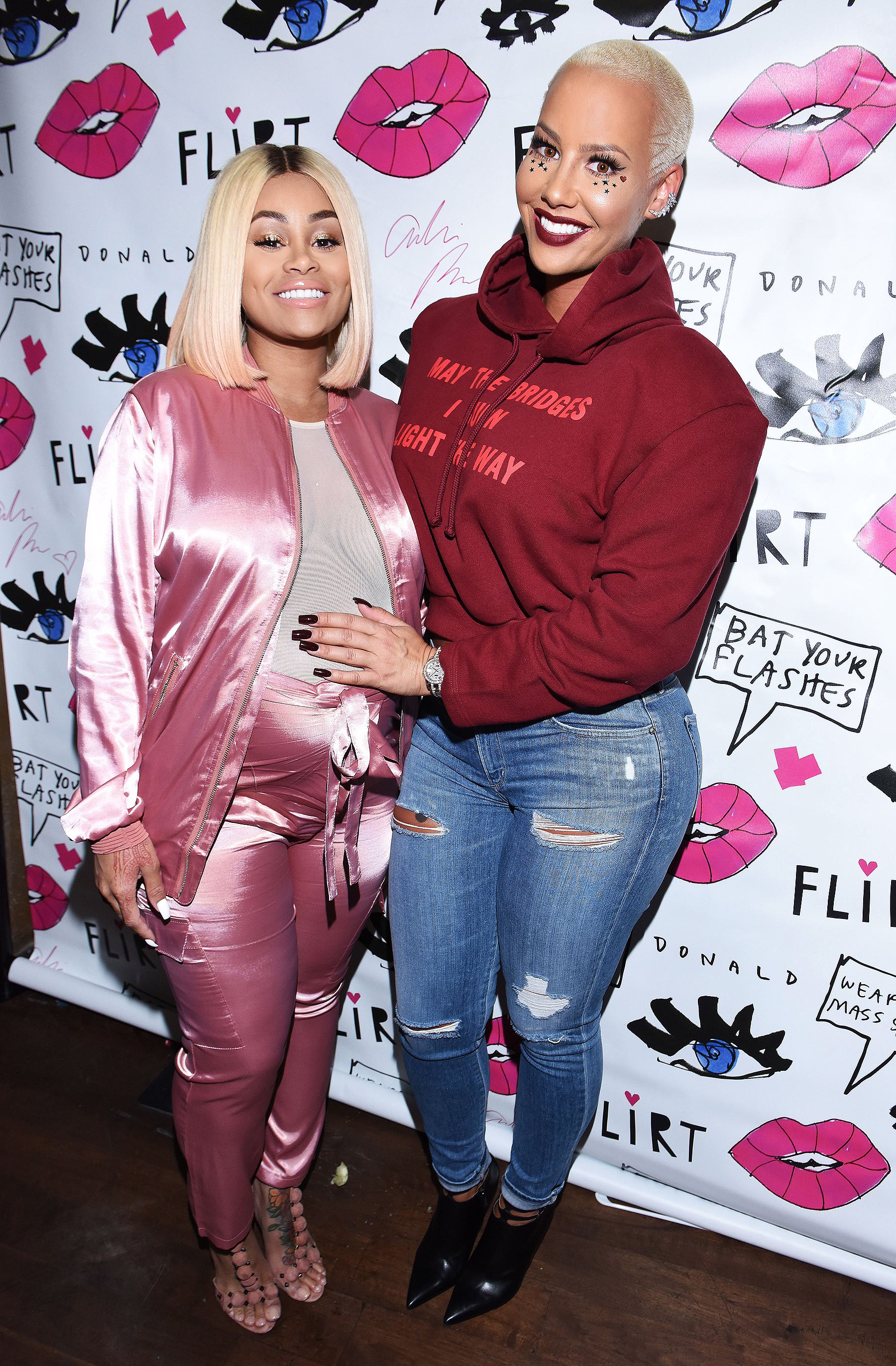 LOS ANGELES, CA - OCTOBER 20: Blac Chyna and Amber Rose attend Flirt Cosmetics x Amber Rose Event on October 20, 2016 in Los Angeles, California. (Photo by Vivien Killilea/Getty Images for Flirt Cosmetics)