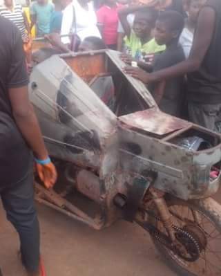 Boy 'Cruising With His New Constructed Porsche' At Ogbete Main Market