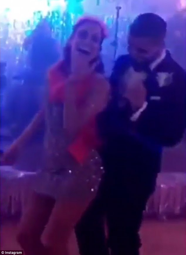 Jennifer Lopez And Drake At Her Dad's Prom Themed Birthday Party Dancing And Kissing