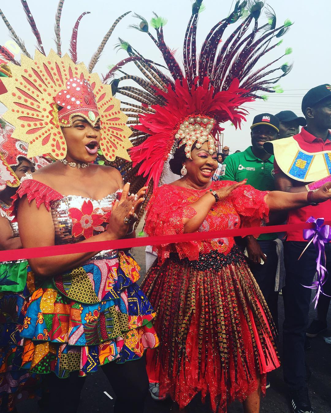 Uche Ogbodo And Florence Ita Giwa At The 2016 Calabar Carnival