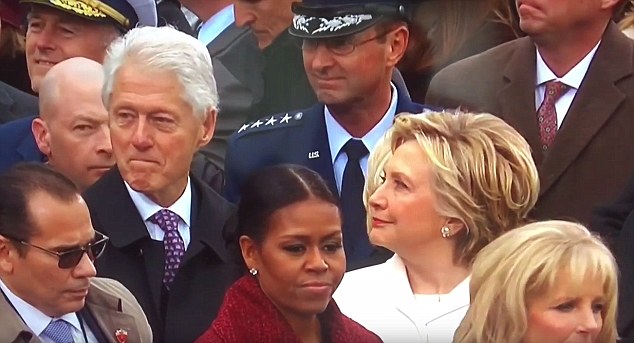 Bill Clinton Caught By Wife Hillary Clinton 'checking out Ivanka Trump' At The Donald Trump Inauguration