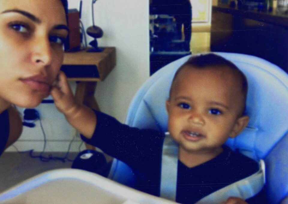 Kim Kardashian With Son Saint West Never-Before-Seen Selfies