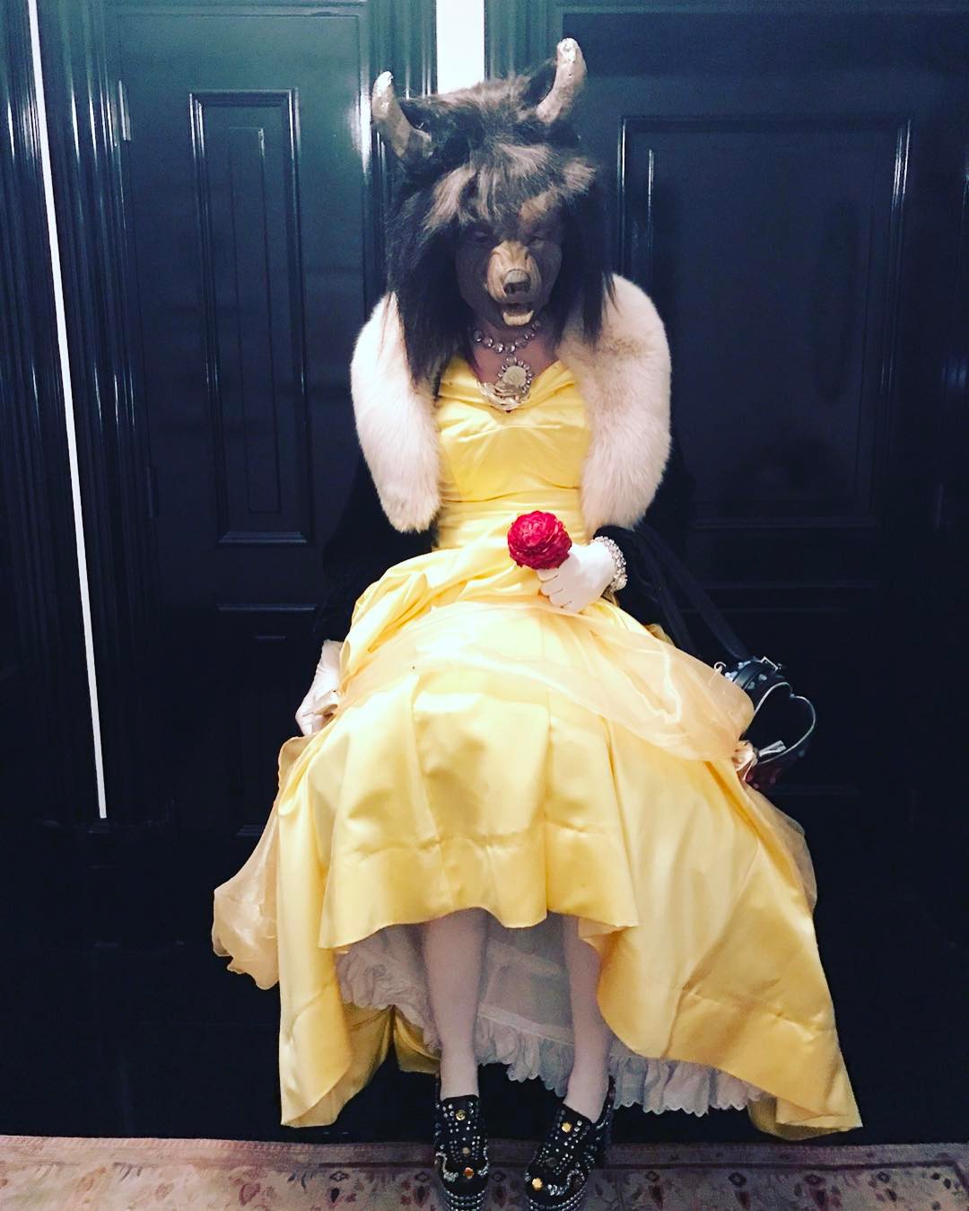 Madonna Attended A Purim Party Dressed Up As Both Beauty and the Beast
