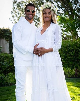 Ciara And Russell Wilson's 'All White' Co-Ed Baby Shower