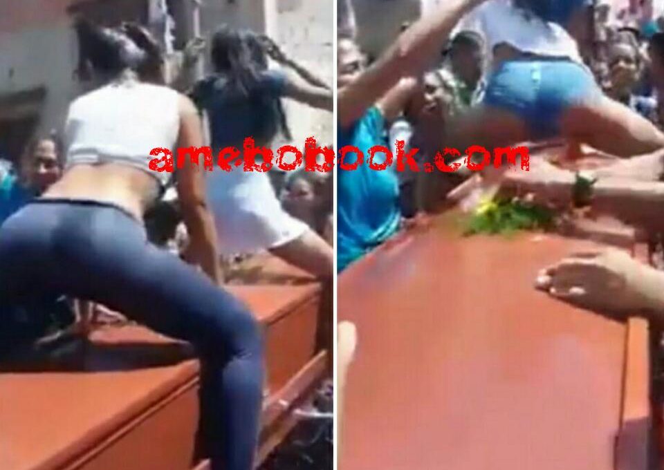 Two Women Have Sparked Outrage After They Were Filmed Twerking In Wet T-shirts Over Their Friend's Coffin