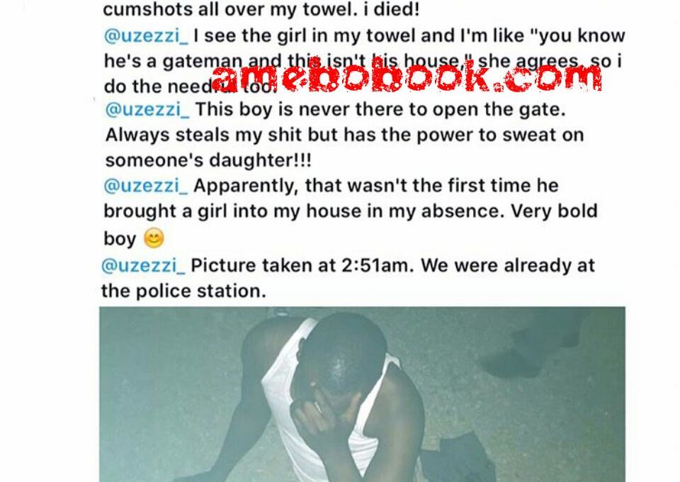 Lady Comes Home Only To Catch Her Gateman Sleeping With A Woman On Her Bed In Abuja