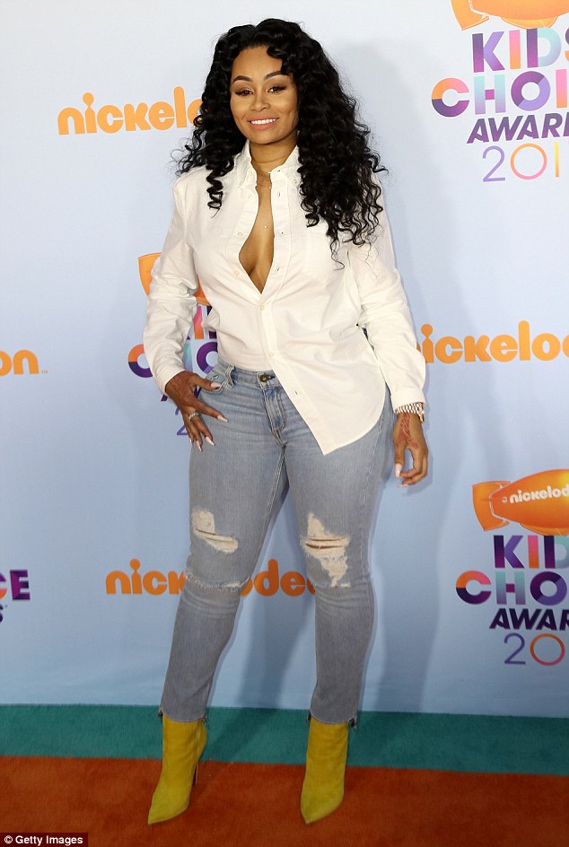 Blac Chyna And Look-Alike Son King Cairo Rocked Matching Outfits At Kids’ Choice Awards