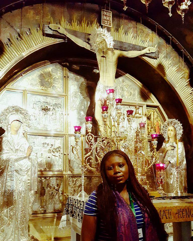 Nigerian Lady Toyosi Akerele-Ogunsiji Has Visited The Birth Place Of Jesus