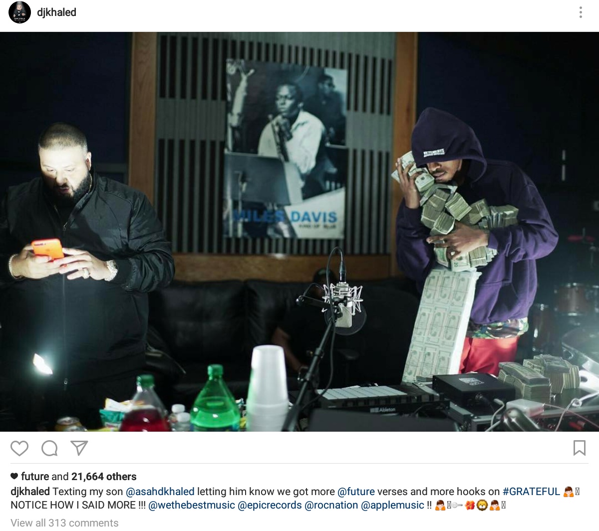 DJ Khaled's Son Asahd Is Working On Future's Next Hit Single