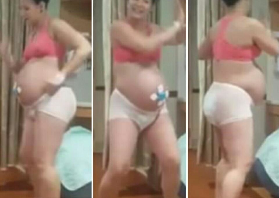 Mom-to-be Amber Bush Danced Through Labor Pains In A Pregnancy Diaper