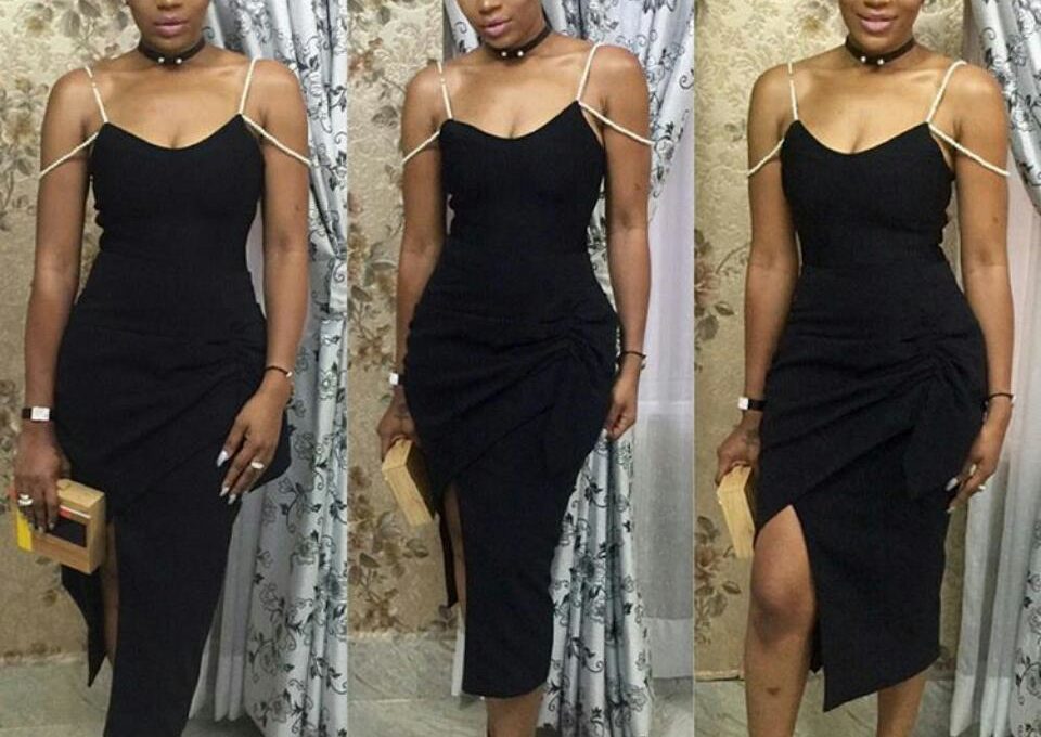 Ebube Nwagbo Bares Her Shoulders In A Stunning Dress