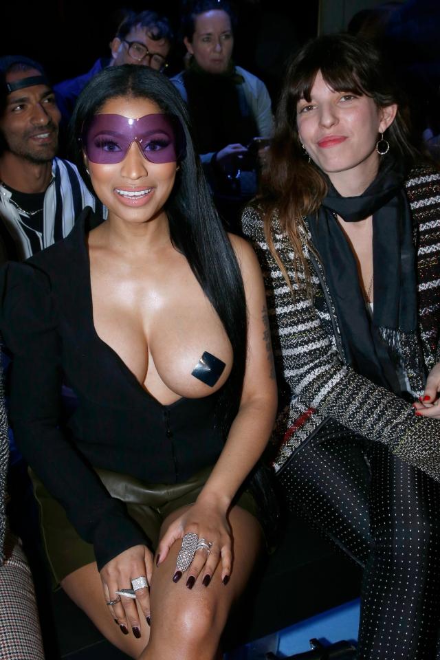 Nicki Minaj Got Her Boob Out During Paris Fashion Week