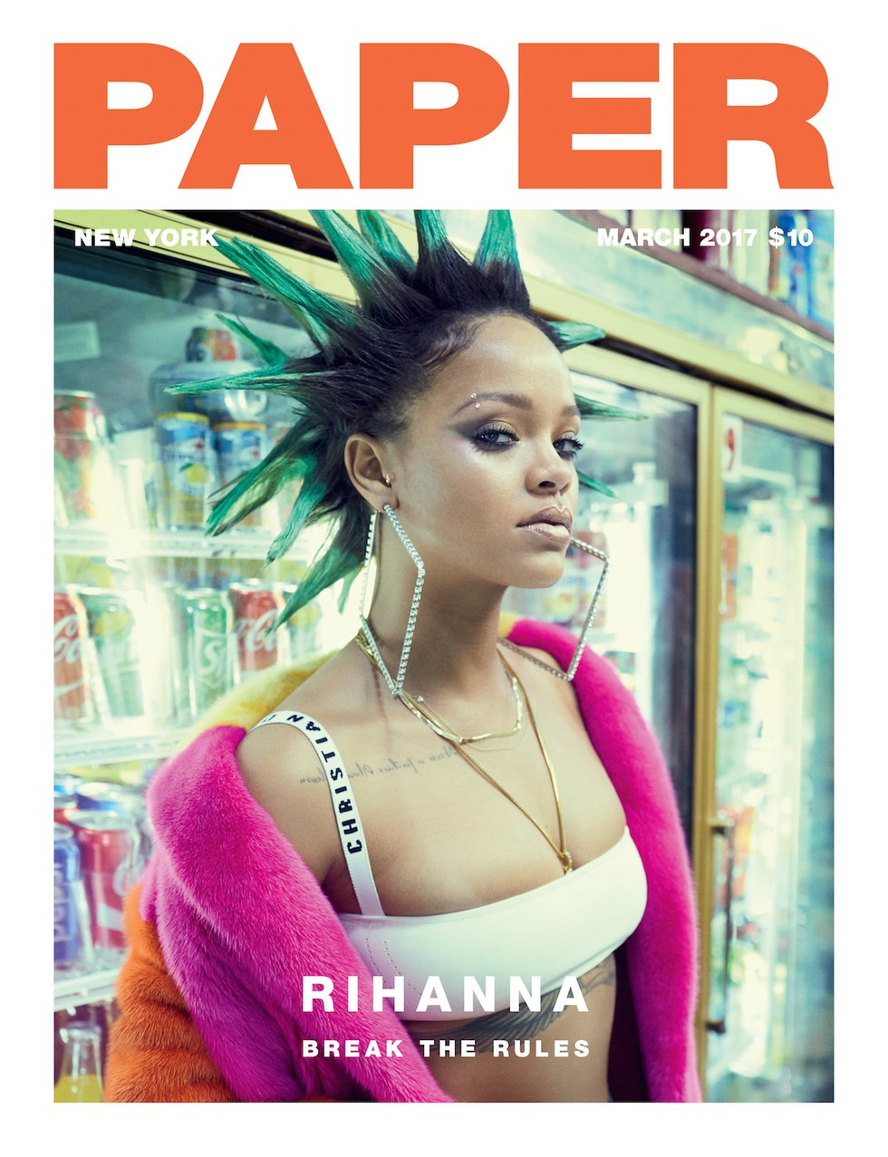 Rihanna By Sebastian Faena For Paper March 2017