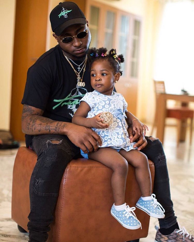 Davido With Daughter Imade 