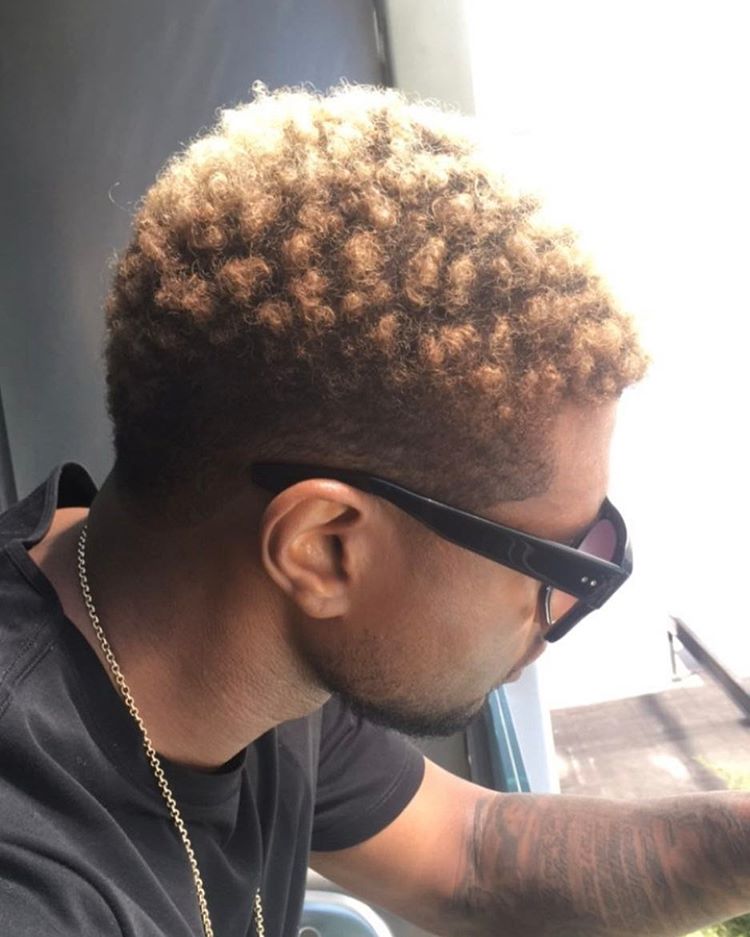 Usher Goes Blond With Shaved Sides 1
