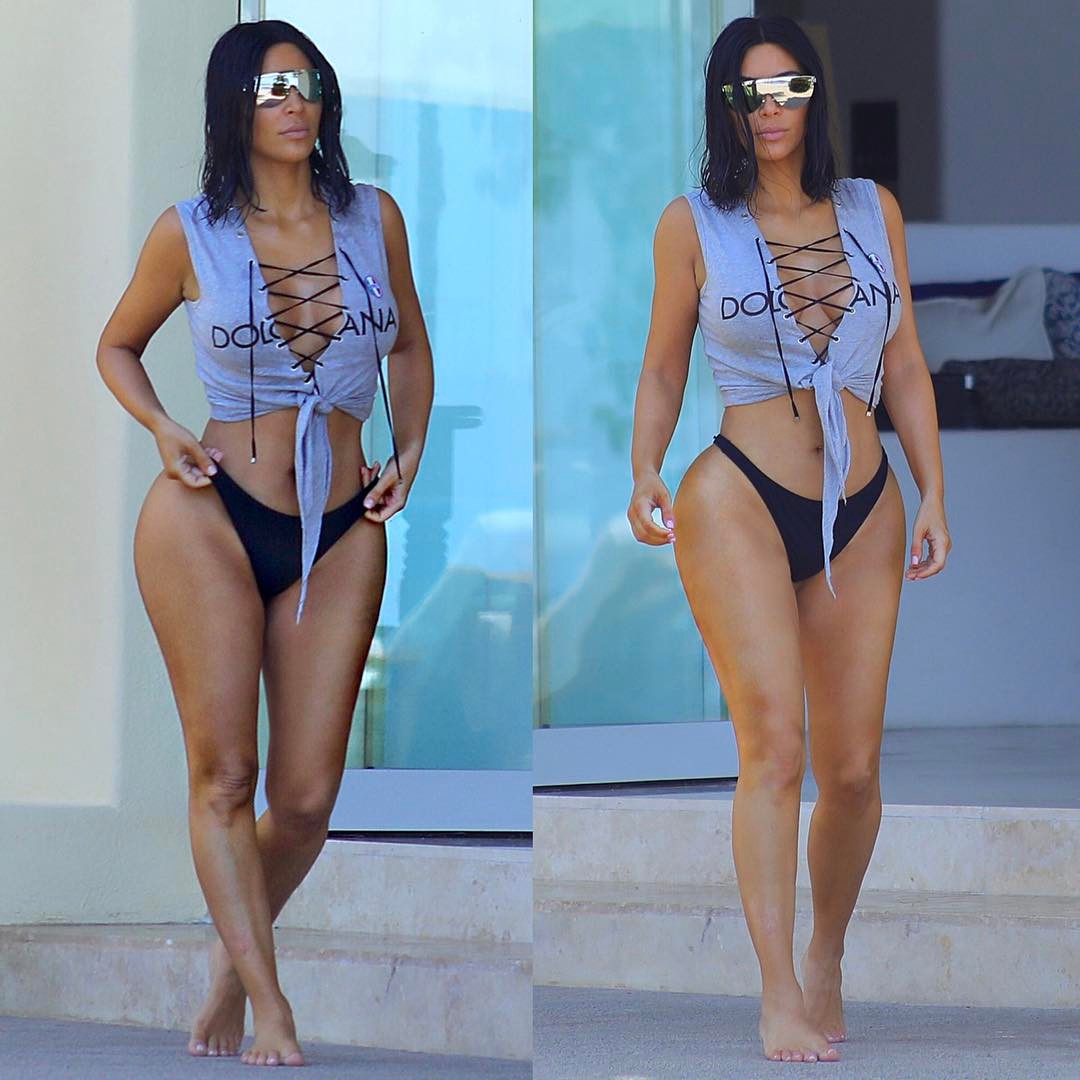 Kim Kardashian Mexico Vacation Beach Photos 8