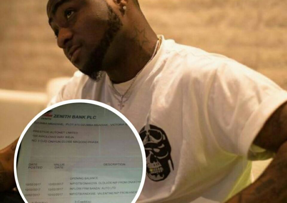 Davido Issues Dud Cheque To Auto Dealer For Mercedes-Benz GLE 450