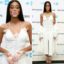 Winnie Harlow Slays In $950 Christian Siriano White Button Detail Dress