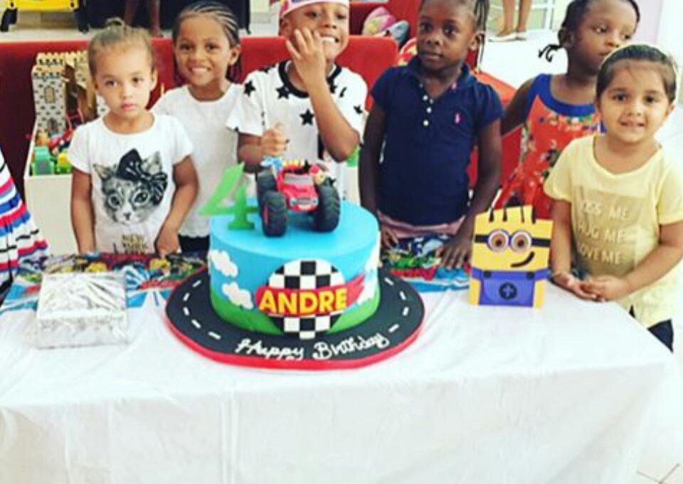 Andre celebrates 4th birthday in the United States