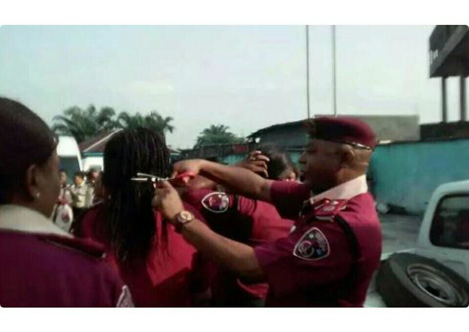 Nigerians Have Reacted On Social Media About The FRSC Commander Who Chopped Off Female Officer’s Hair