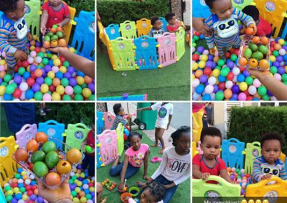 Tonto Dikeh And Her Son Making Easter Eggs