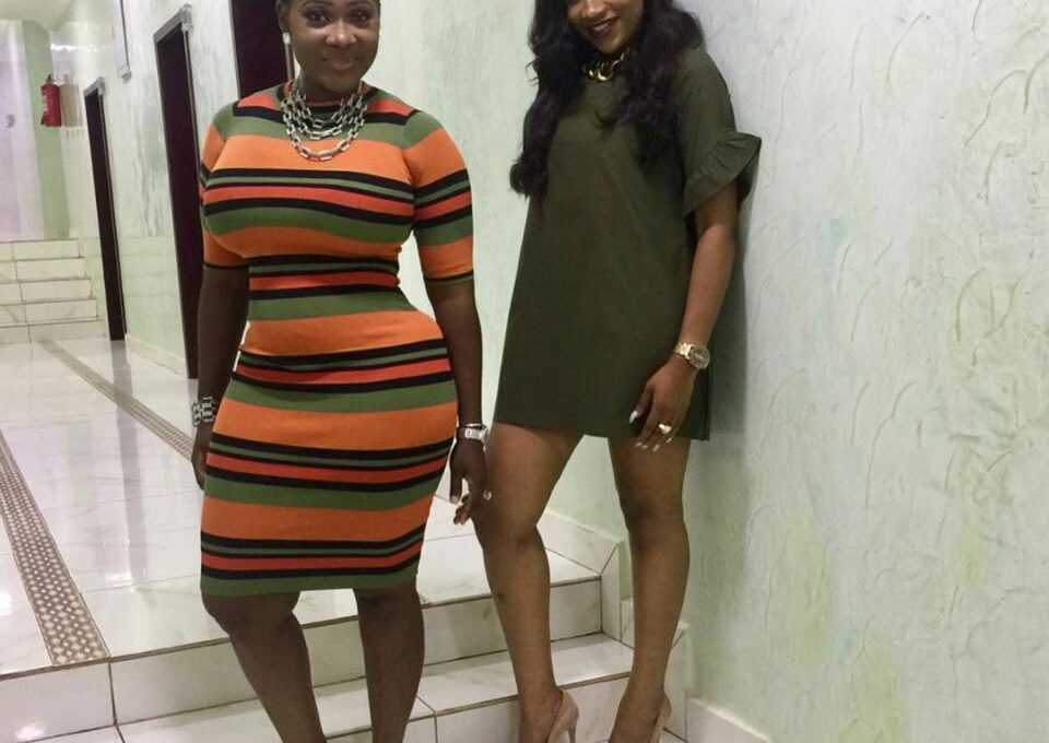 Mercy Johnson And Ebube Nwagbo Pose Together At The Glo Mega Music Tour 2017