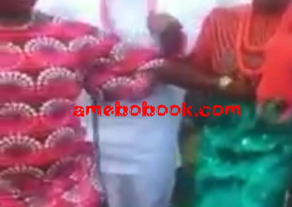 Video On Facebook Showing A Woman Rubbing The Bride's Tummy In SINISTER Manner