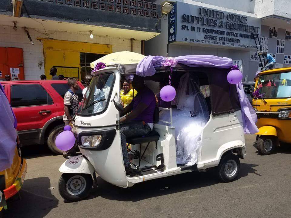 Wedding Day Photos Of A Couple In A Convoy Of Keke Napeps 6