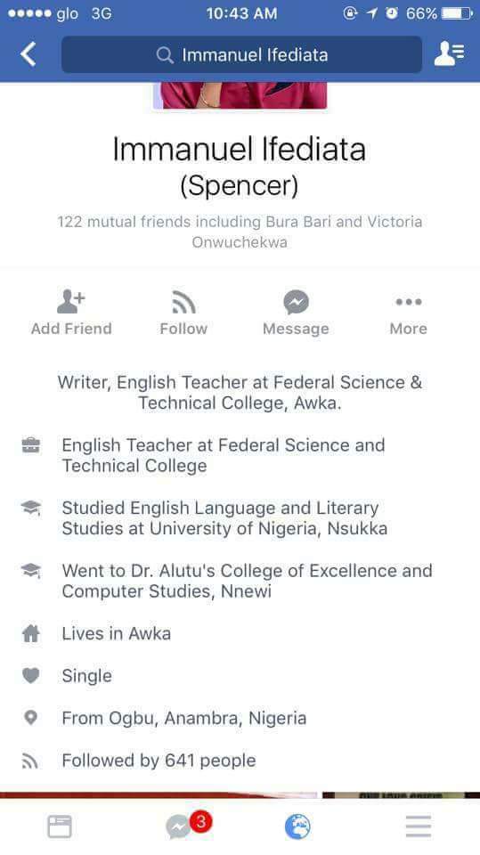 Nigerian Teacher Who Posted On Facebook Promoting Pedophilia 2