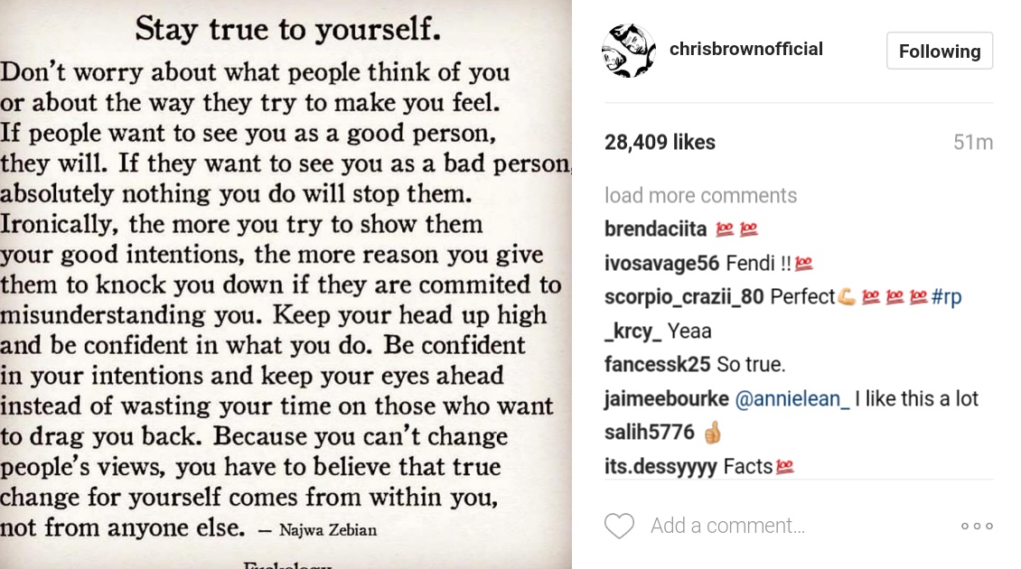 Chris Brown Has Lashed Out At His Instagram Followers 2