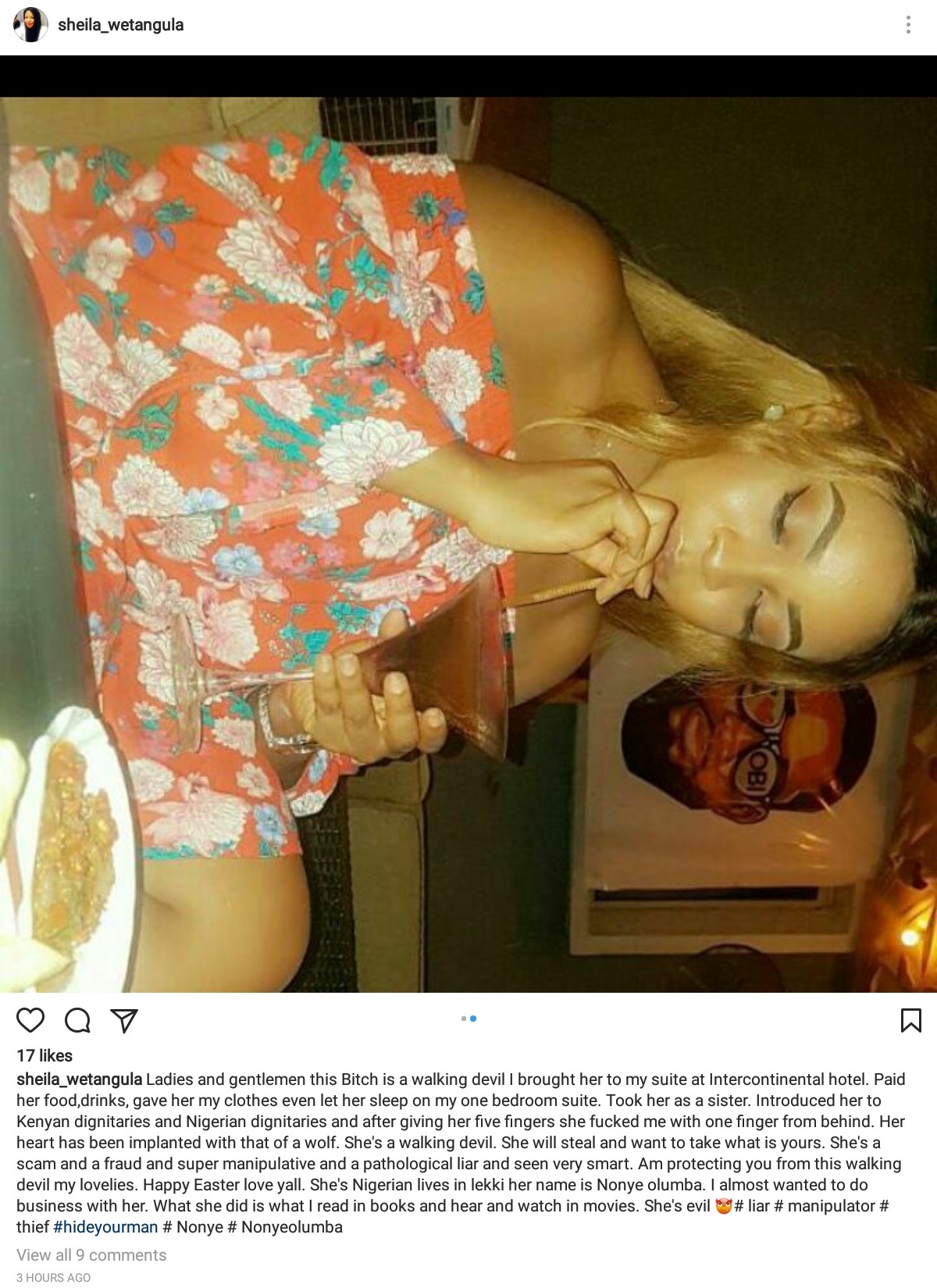 Kenyan Lady Has Taken To Instagram To Shame Her Nigerian Friend Nonye Olumba For Stealing From Her Despite Introducing Her To Kenyan And Nigerian Dignitaries 3