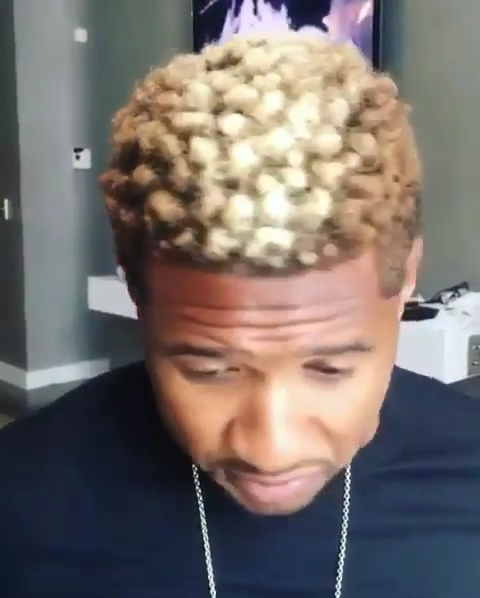 Usher Goes Blond With Shaved Sides 2