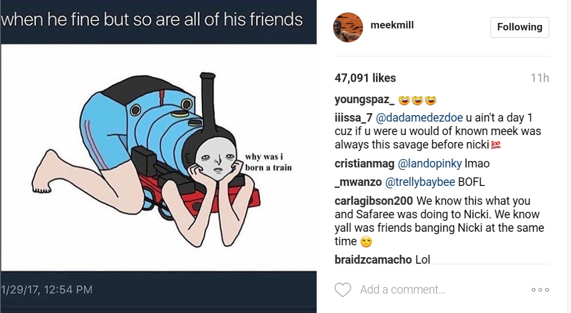 Meek Mill Strikes Again With His Latest Sex-themed Joke 1