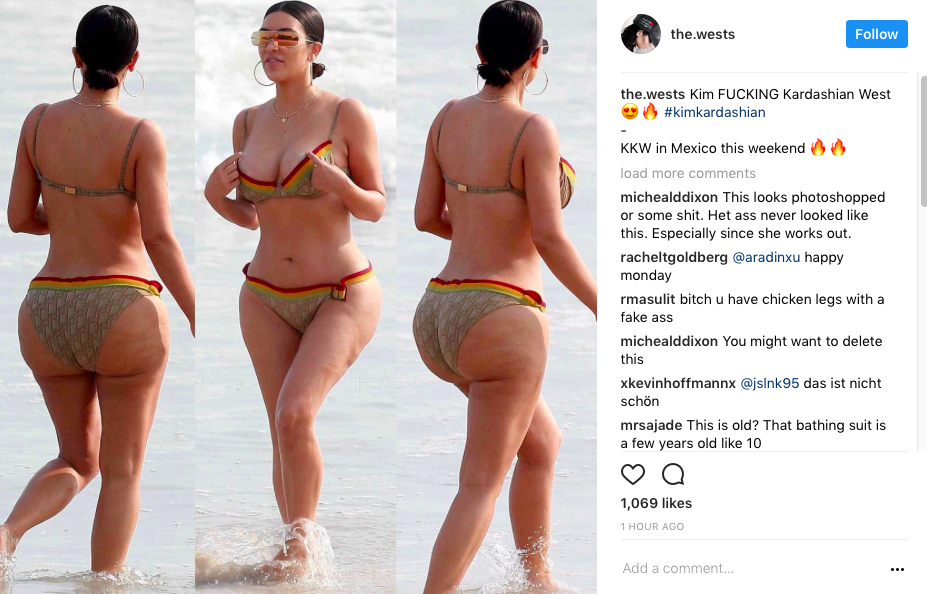 Kim Kardashian Mexico Vacation Beach Photos 12