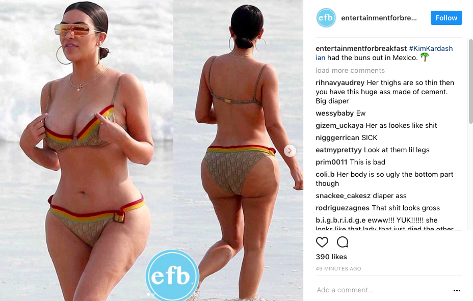 Kim Kardashian Mexico Vacation Beach Photos 11