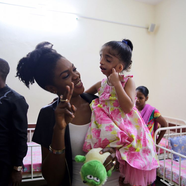 Omotola Jalade-Ekeinde And Omoni Oboli Visited Mother Teresa Orphanage Home In India 7