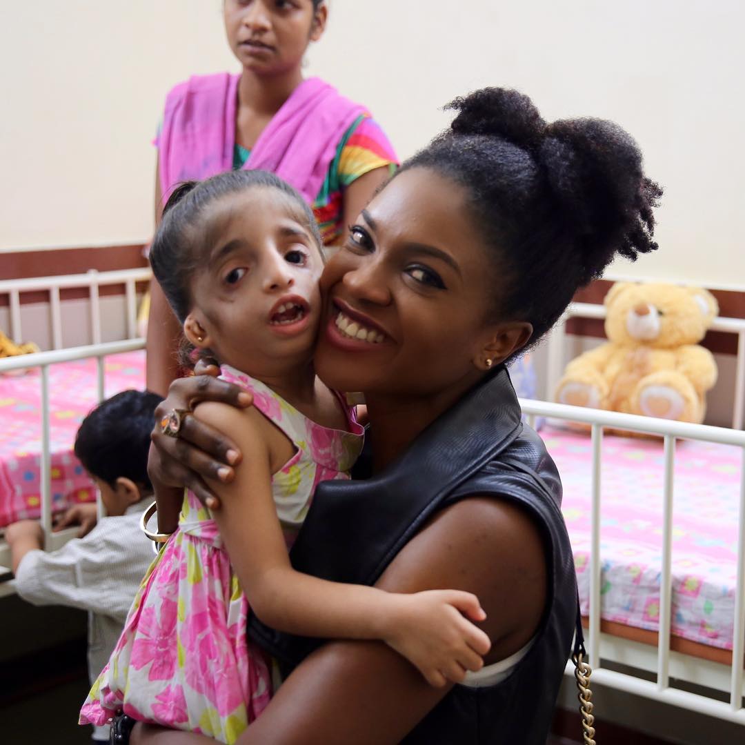 Omotola Jalade-Ekeinde And Omoni Oboli Visited Mother Teresa Orphanage Home In India 2