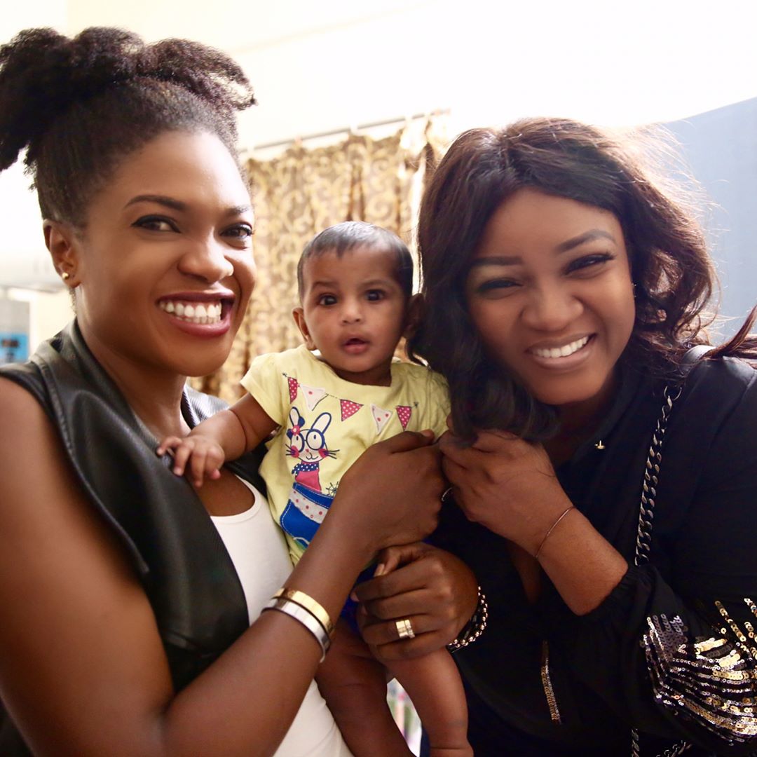 Omotola Jalade-Ekeinde And Omoni Oboli Visited Mother Teresa Orphanage Home In India 3