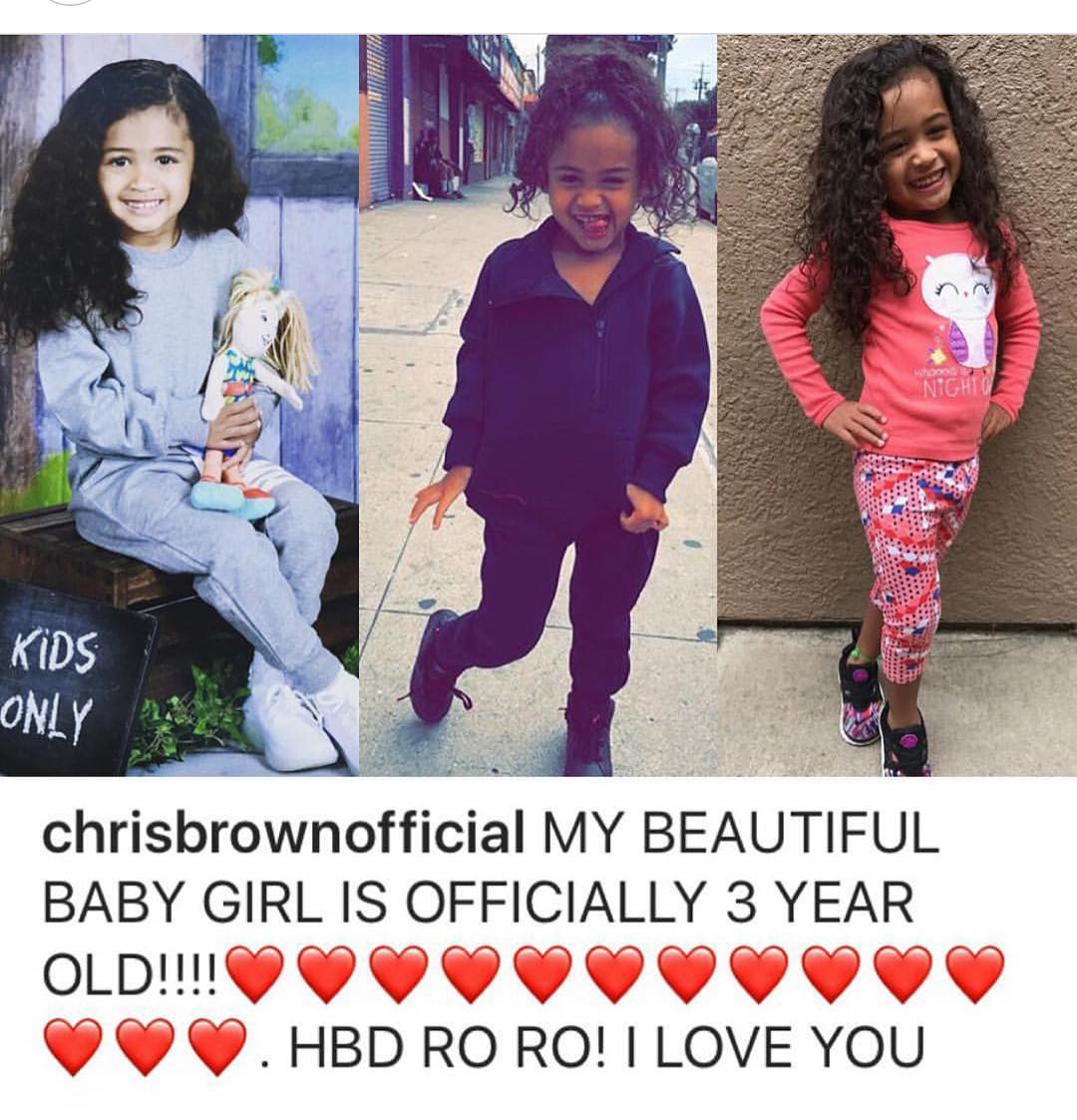 Chris Brown Celebrates Adorable Daughter Royalty As She Turns 3