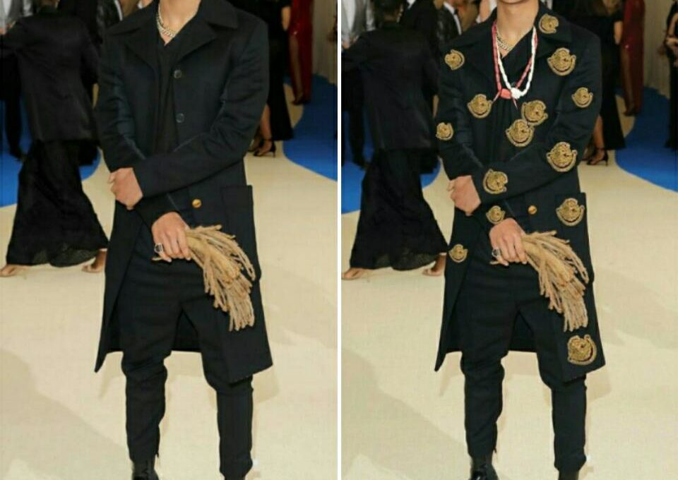 Nigerian Has Transformed Jaden Smith's Dapper Louis Vuitton Outfit To 2017 Met Gala Into Igbo Traditional Attire