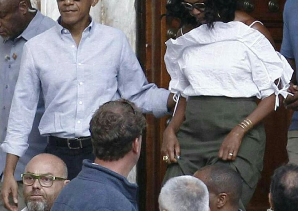 Michelle Obama Looks Stylish In Flirty Strappy Top While On Vacation With Barack Obama In Tuscany