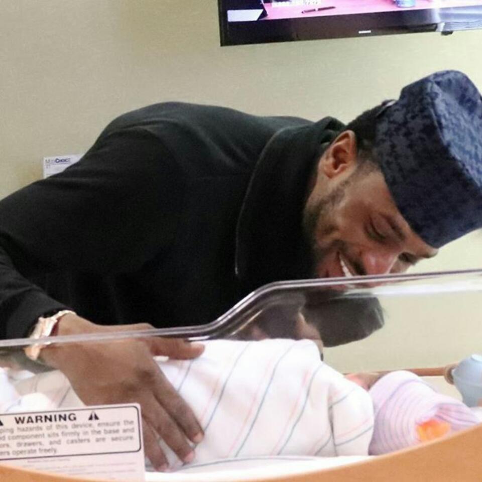 Proud Dad D'banj