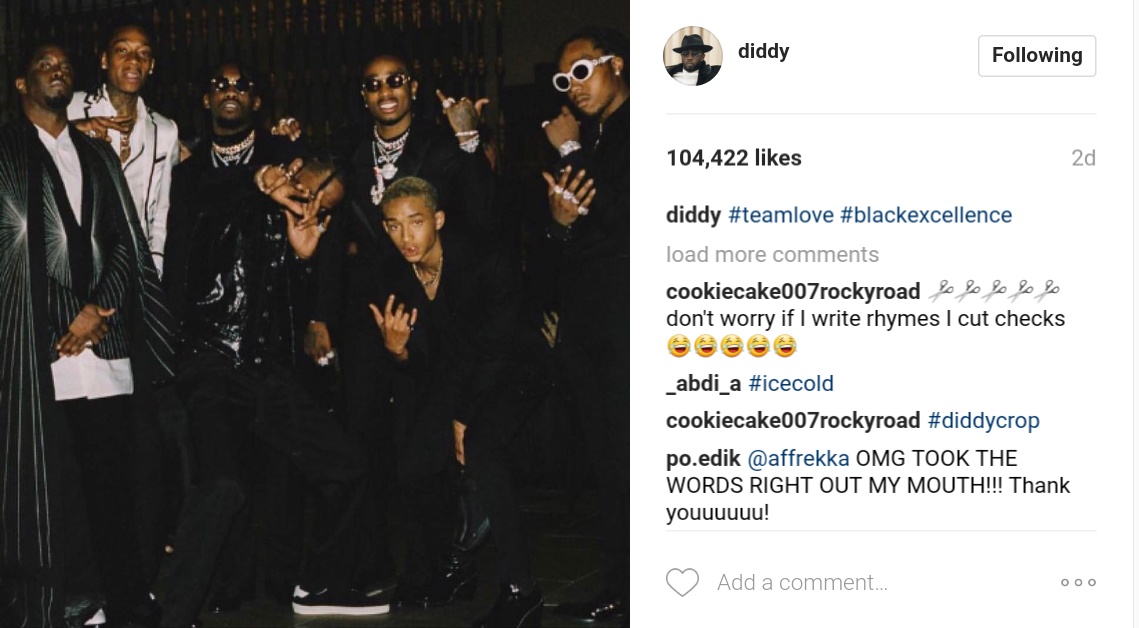 Diddy Threw The Most Epic Shade At Kendall And Kylie Jenner On Instagram 1