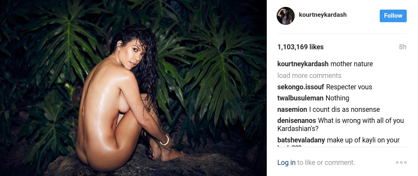 Fully Naked X-rated Shot Kourtney Kardashian Posted 1
