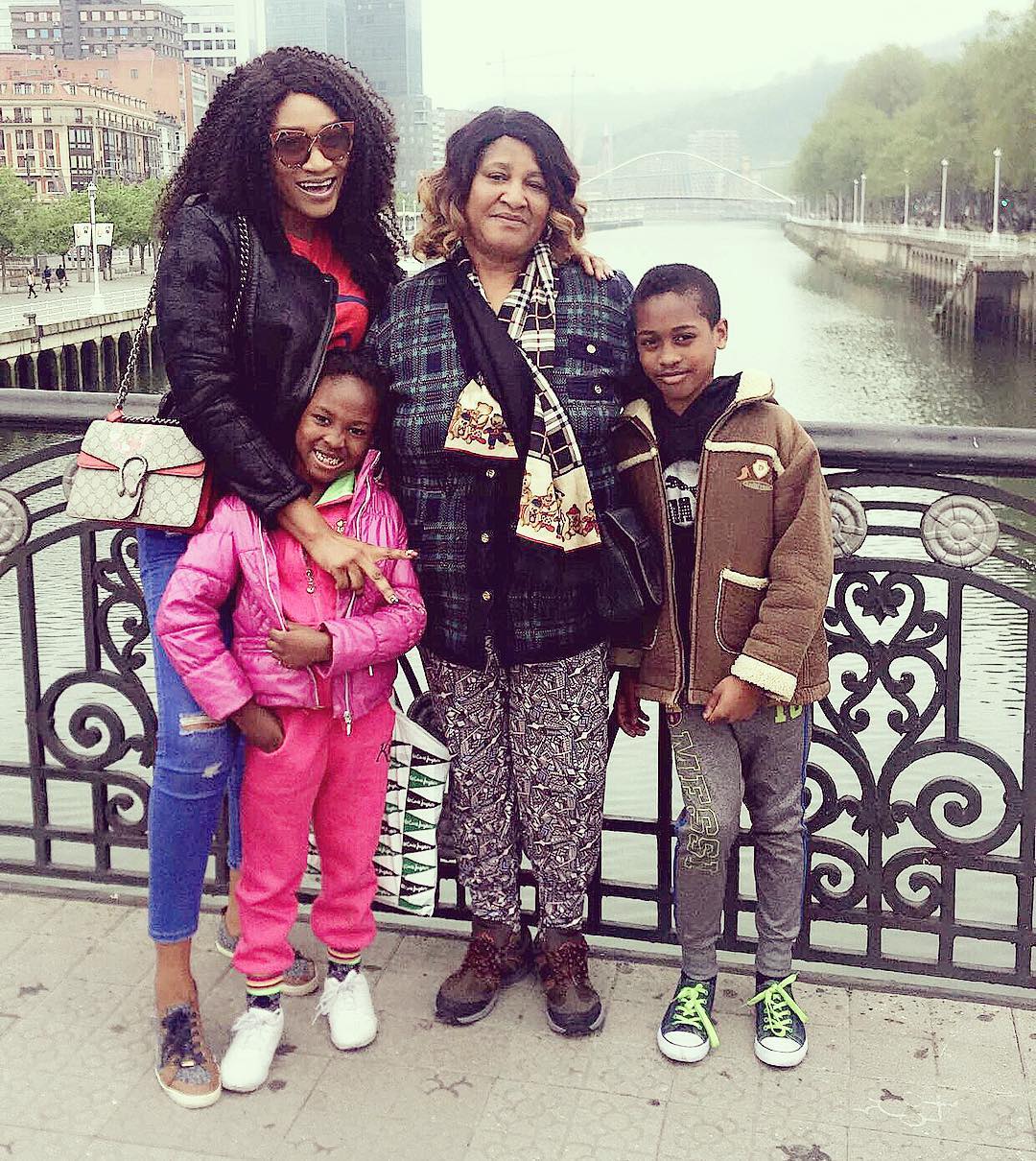 Oge Okoye With Family