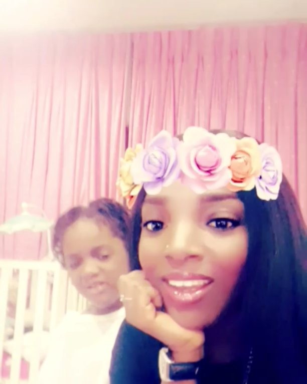 Annie Idibia’s Second Daughter Olivia Has Told Her That She's Not Loved Like Her Elder Sister (1) 