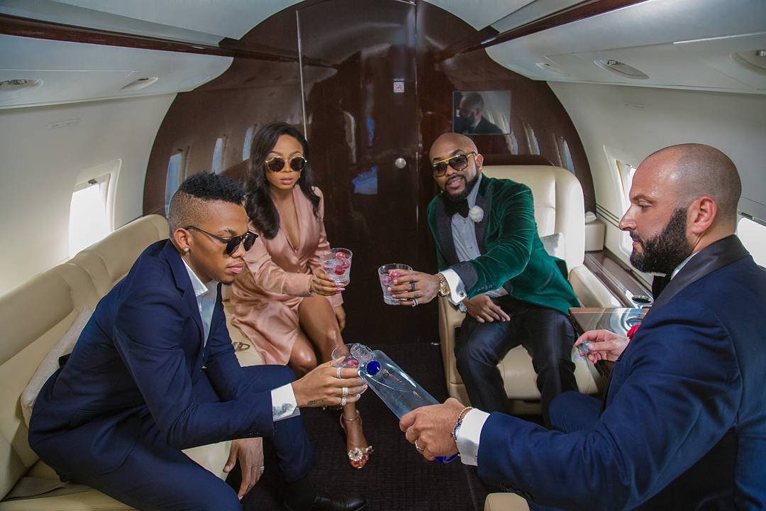 Banky W And Tekno Chilling On Private (1) 