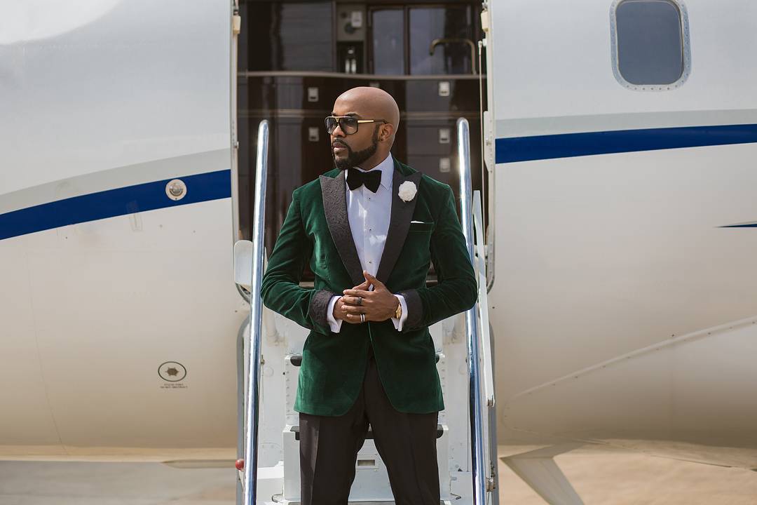 Banky W On Private Jet