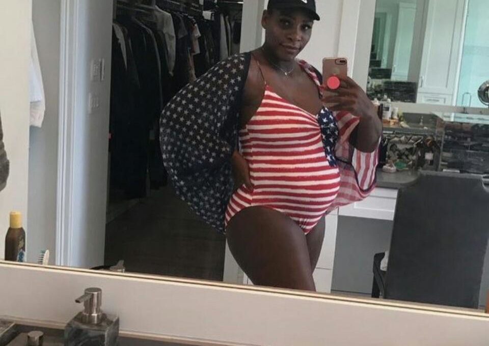 Serena Williams Proudly Shows Off Baby Bump In New Swimsuit